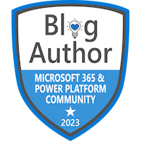 Blog Author - Microsoft 365 & Power Platform Community 2023