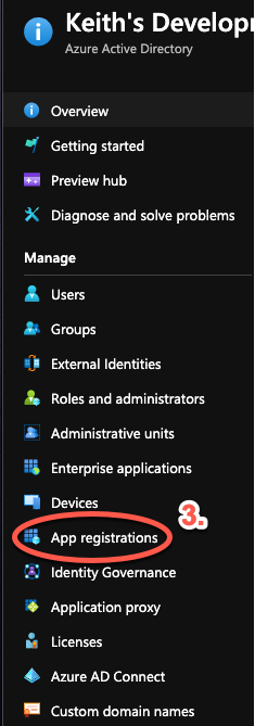 "App Registrations"