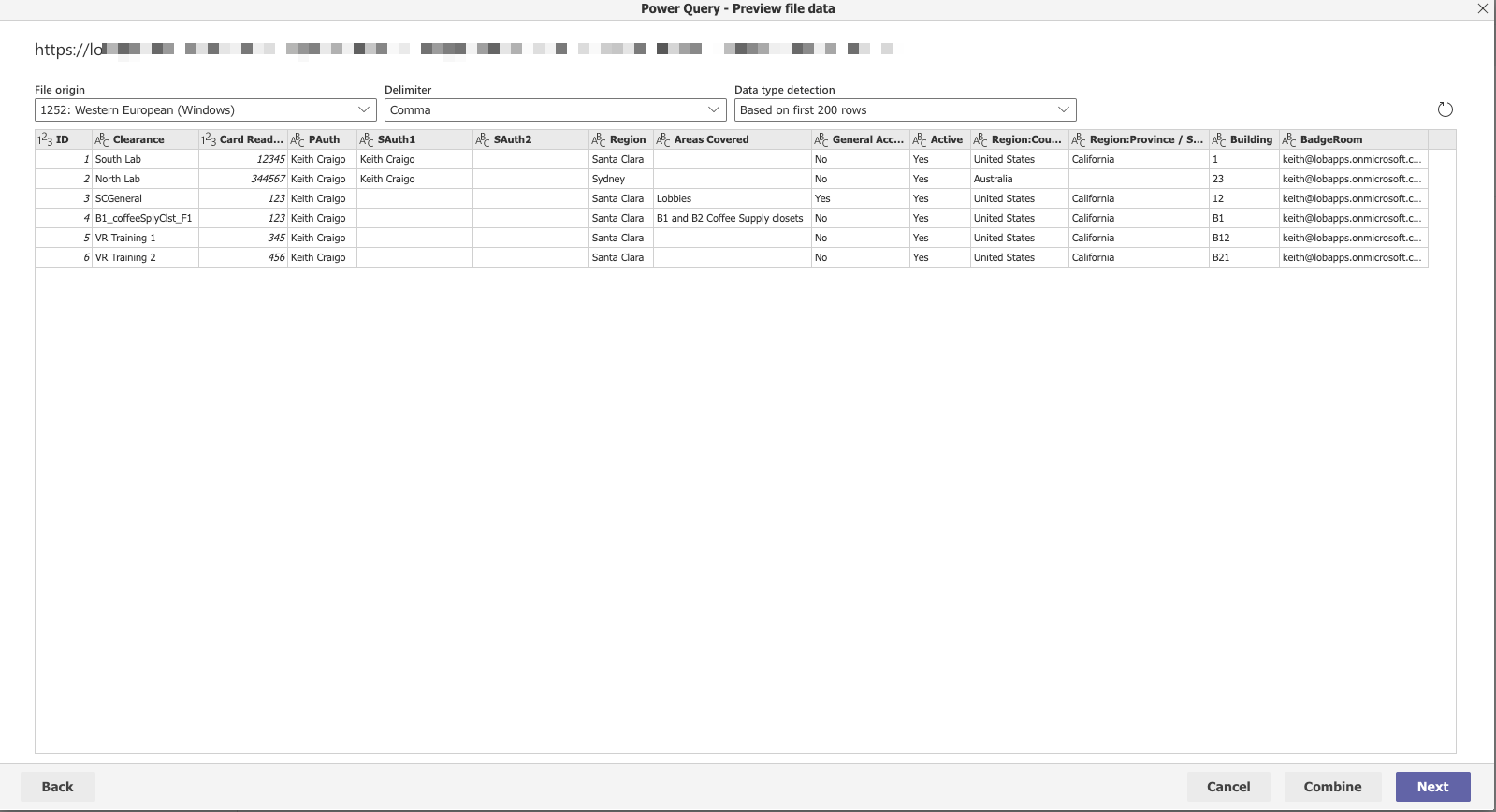 Dataverse For Teams Import Excel - Imported Data Structure