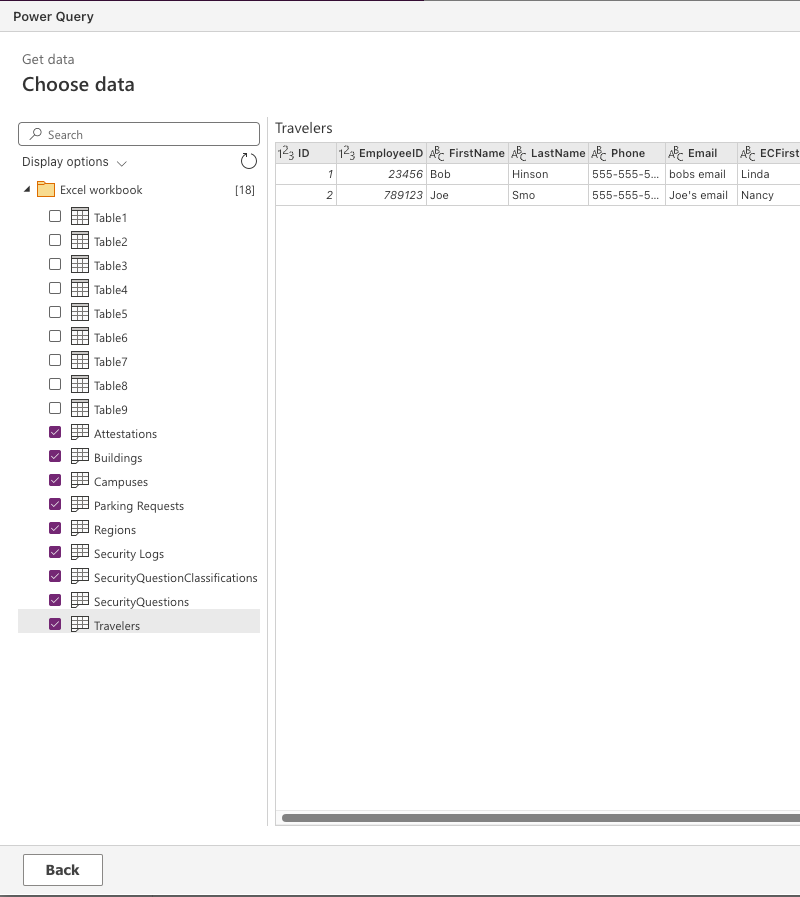 Import Tables From Excel