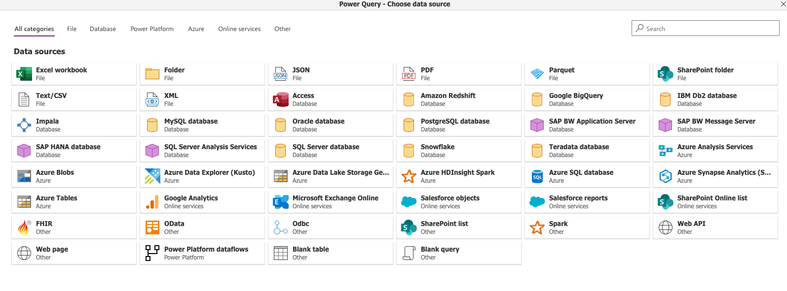 Dataverse Import Options